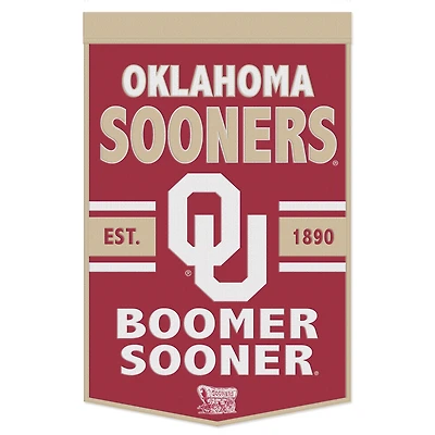 WinCraft Oklahoma Sooners 24" x 38" Primary Logo Banner