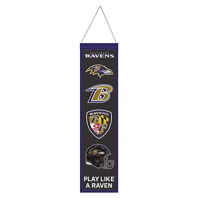 WinCraft Baltimore Ravens 8" x 32" Evolution Banner