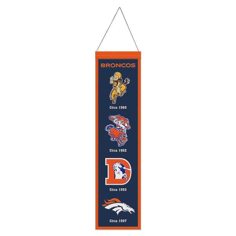 WinCraft Denver Broncos 8" x 32" Evolution Banner