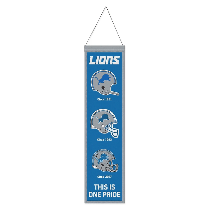 WinCraft Detroit Lions 8" x 32" Evolution Banner