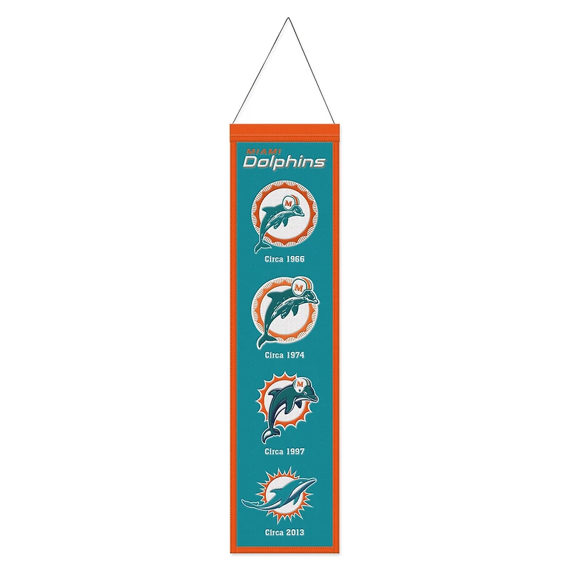 WinCraft Miami Dolphins 8" x 32" Evolution Banner