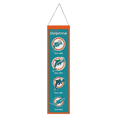 WinCraft Miami Dolphins 8" x 32" Evolution Banner