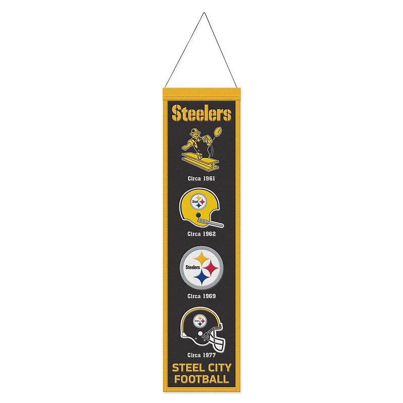 WinCraft Pittsburgh Steelers 8" x 32" Evolution Banner