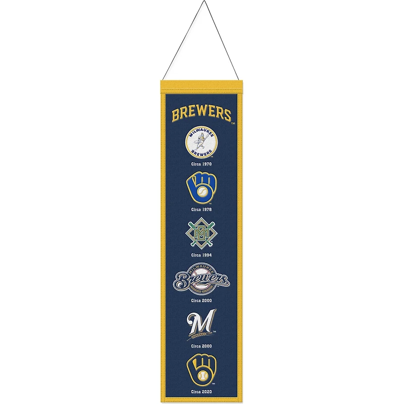 WinCraft Milwaukee Brewers 8" x 32" Evolution Banner