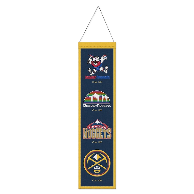 WinCraft Denver Nuggets 8" x 32" Evolution Banner