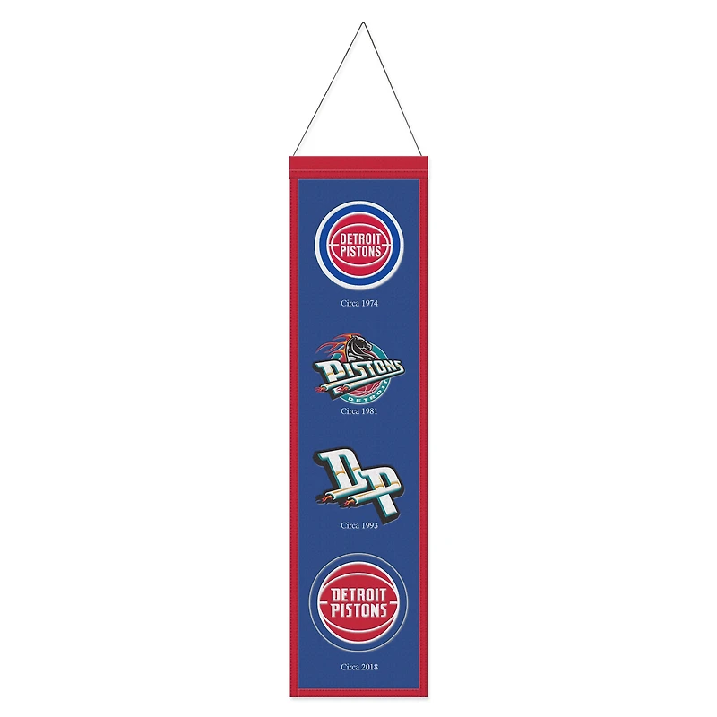 WinCraft Detroit Pistons 8" x 32" Evolution Banner