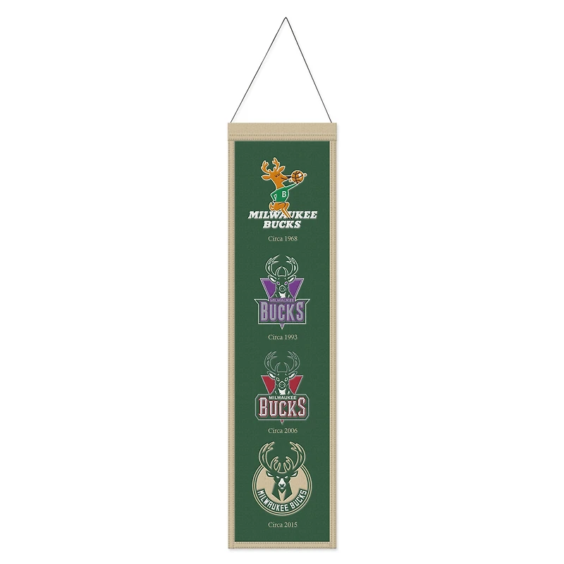 WinCraft Milwaukee Bucks 8" x 32" Evolution Banner