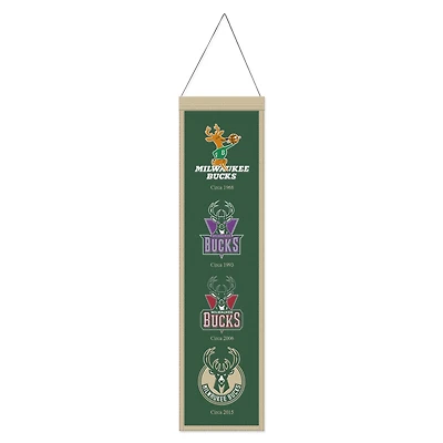 WinCraft Milwaukee Bucks 8" x 32" Evolution Banner
