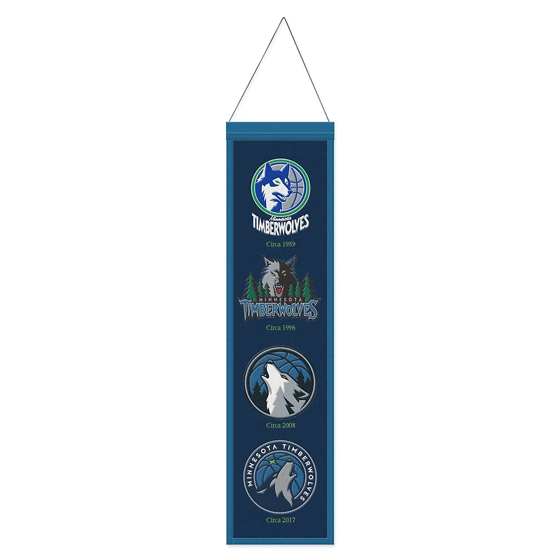 WinCraft Minnesota Timberwolves 8" x 32" Evolution Banner