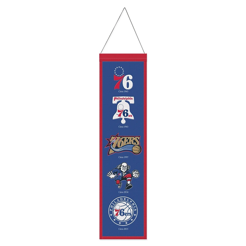 WinCraft Philadelphia 76ers 8" x 32" Evolution Banner