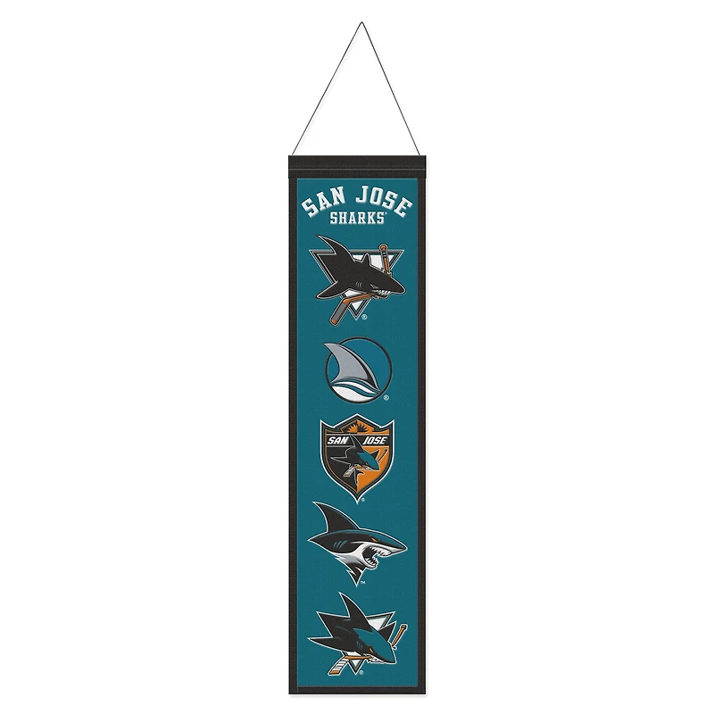WinCraft San Jose Sharks 8" x 32" Evolution Banner
