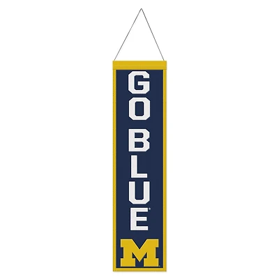 WinCraft Michigan Wolverines 8" x 32" Slogan Wool Banner