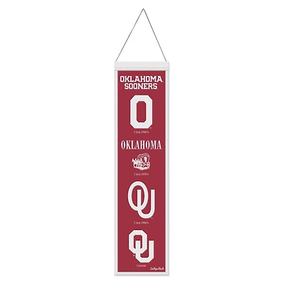 WinCraft Oklahoma Sooners 8" x 32" Evolution Banner