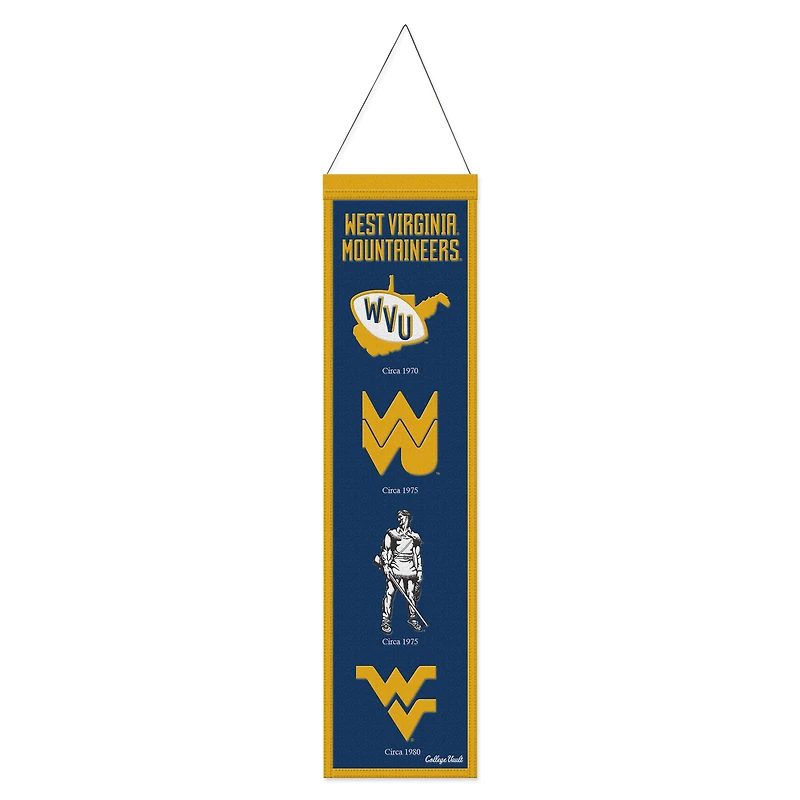 WinCraft West Virginia Mountaineers 8" x 32" Evolution Banner