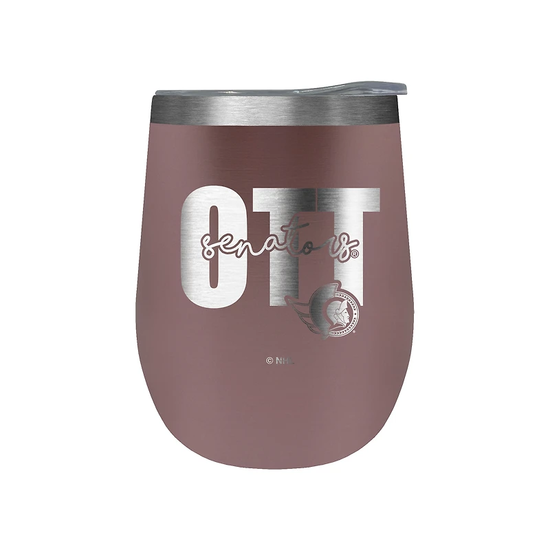 Ottawa Senators 10oz. Rose Gold Wine Tumbler
