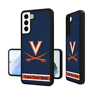 Virginia Cavaliers Galaxy Endzone Stripe Personalized Bump Case
