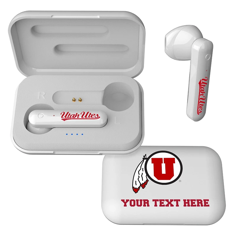 Utah Utes Personalized True Wireless Earbuds