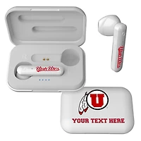 Utah Utes Personalized True Wireless Earbuds