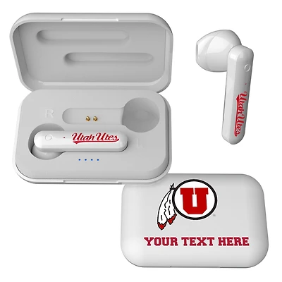 Utah Utes Personalized True Wireless Earbuds