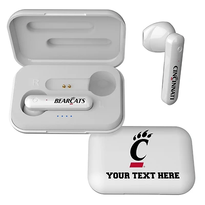 Cincinnati Bearcats Personalized True Wireless Earbuds