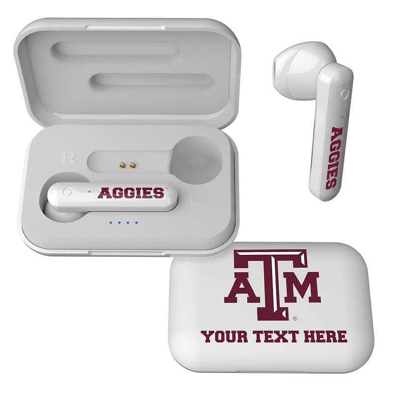 Texas A&M Aggies Personalized True Wireless Earbuds