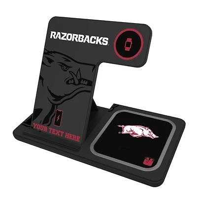 Arkansas Razorbacks Personalized 3-In-1 Wireless Charger
