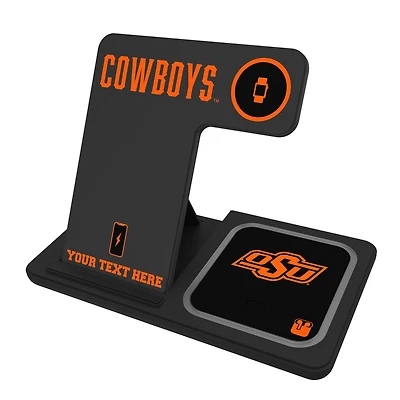 Oklahoma State Cowboys Personalized 3-In-1 Wireless Charger