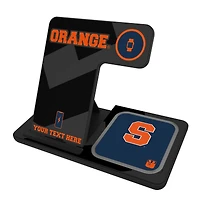 Syracuse Orange Personalized 3-In-1 Wireless Charger