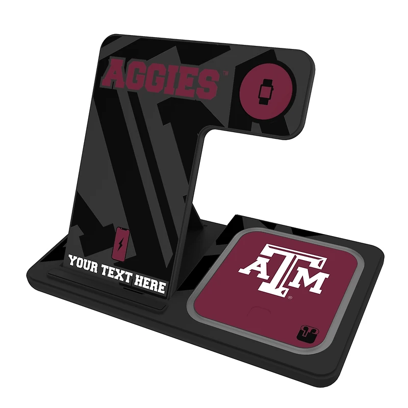 Texas A&M Aggies Personalized 3-In-1 Wireless Charger