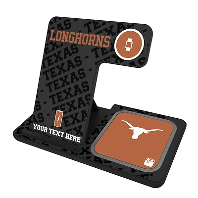 Texas Longhorns Personalized 3-In-1 Wireless Charger