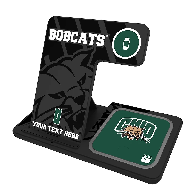Ohio Bobcats Personalized 3-In-1 Wireless Charger