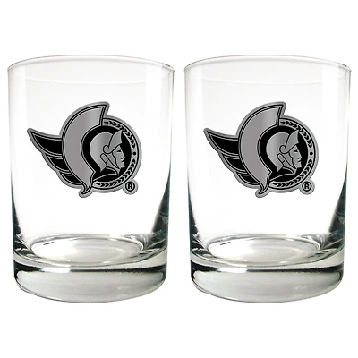 Ottawa Senators 15oz. Legacy Rocks Glass Set