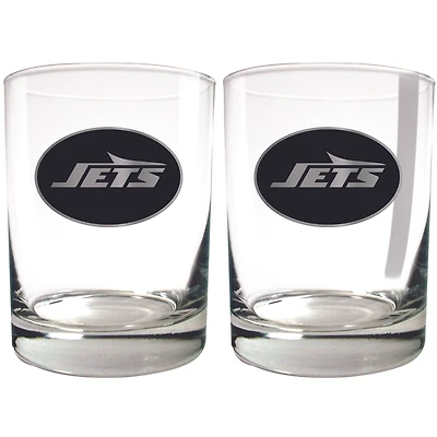 New York Jets 15oz. Legacy Rocks Glass Set