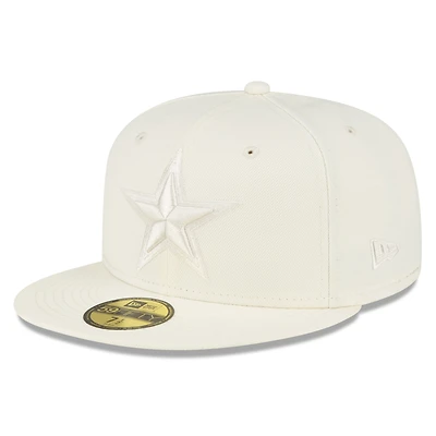 Men's New Era Cream Dallas Cowboys Color Pack Brights 59FIFTY Fitted Hat