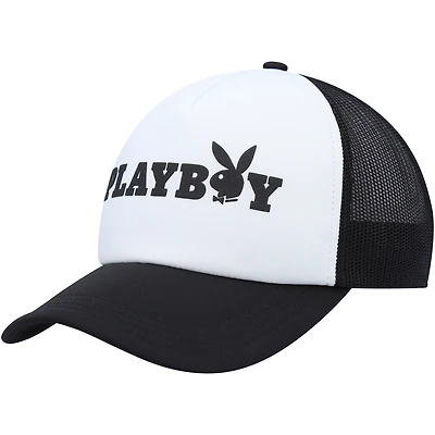 Men's Playboy /Black Foam Trucker Snapback Hat