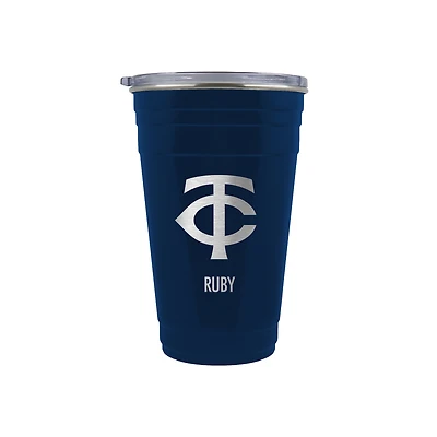 Minnesota Twins Team Logo 22oz. Personalized Tailgater Travel Tumbler