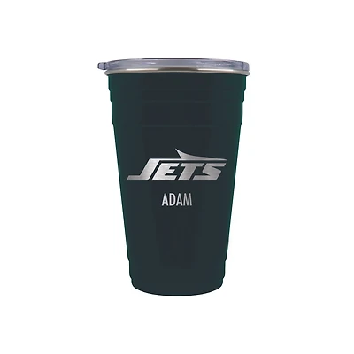 New York Jets Team Logo 22oz. Personalized Tailgater Travel Tumbler
