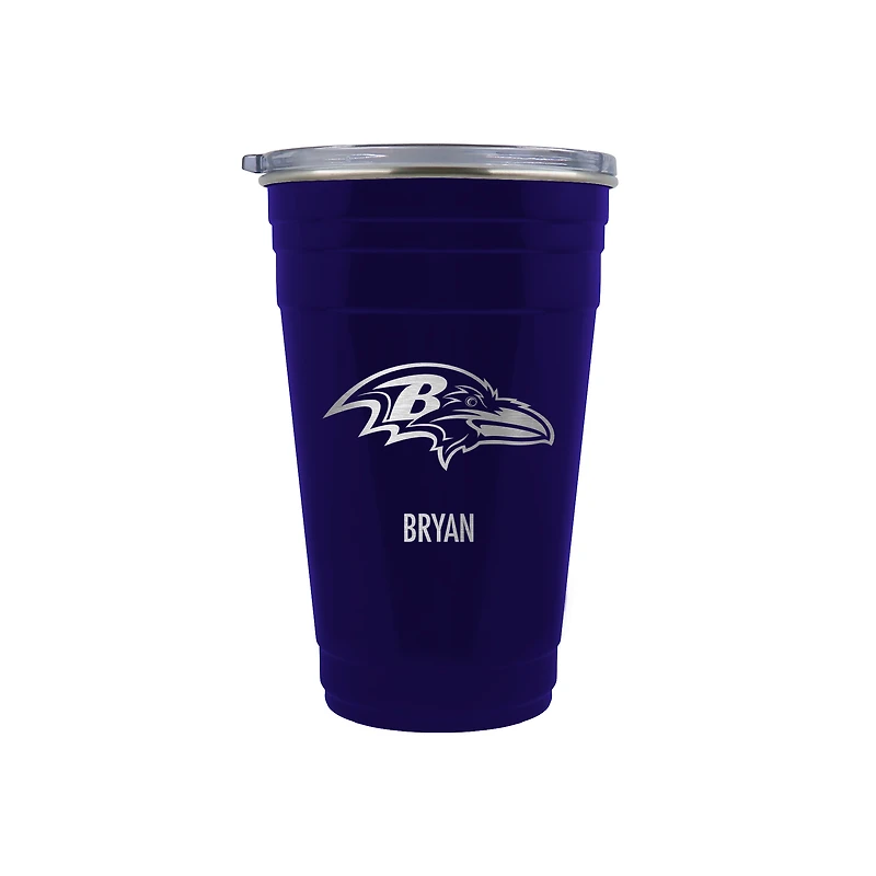 Baltimore Ravens Team Logo 22oz. Personalized Tailgater Travel Tumbler