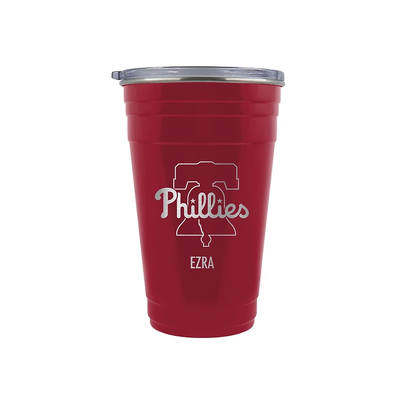 Philadelphia Phillies Team Logo 22oz. Personalized Tailgater Travel Tumbler