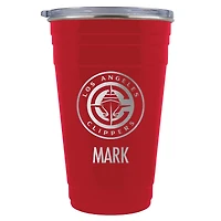 LA Clippers Team Logo 22oz. Personalized Tailgater Travel Tumbler