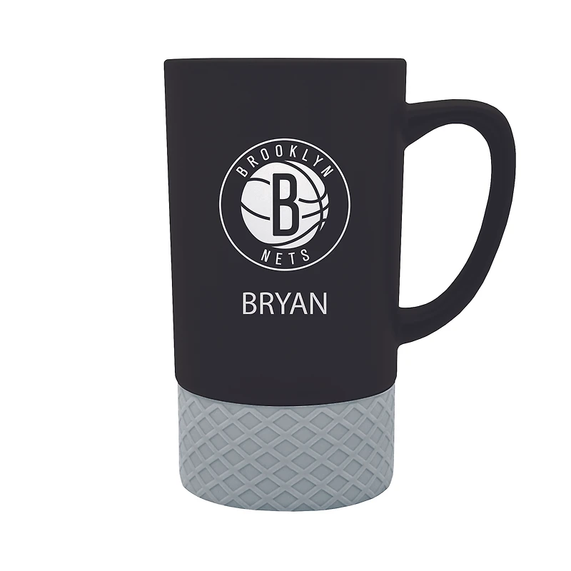 Brooklyn Nets Team Logo 16oz. Personalized Laser Etched Jump Mug
