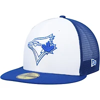 Men's New Era White/Royal Toronto Blue Jays 2023 On-Field Batting Practice 59FIFTY Fitted Hat
