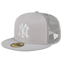 Men's New Era  Gray New York Yankees 2023 On-Field Batting Practice 59FIFTY Fitted Hat