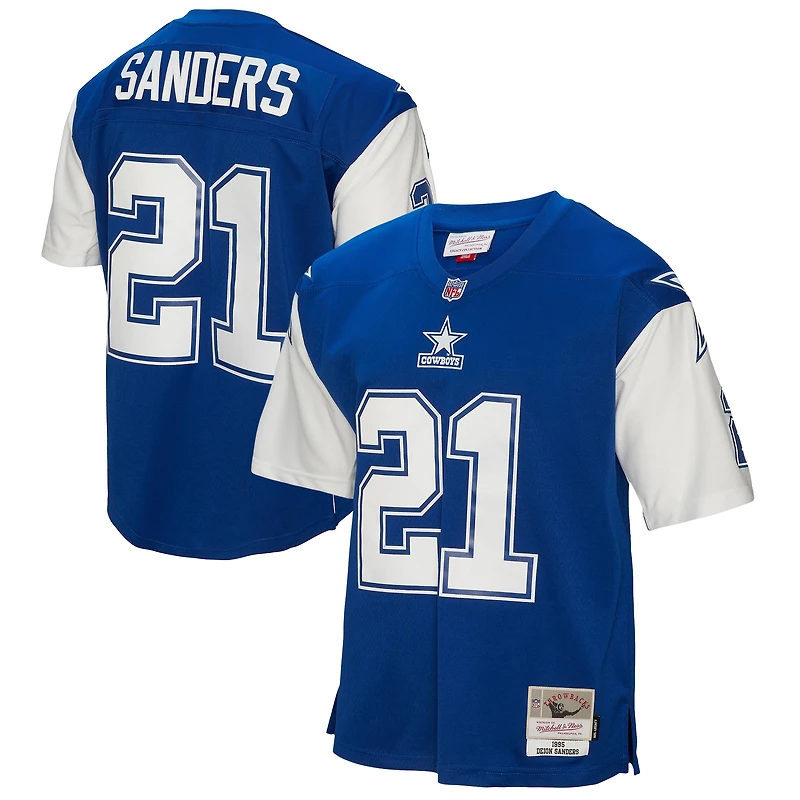 Men's Mitchell & Ness Deion Sanders Blue Dallas Cowboys 1995 Legacy Replica Jersey