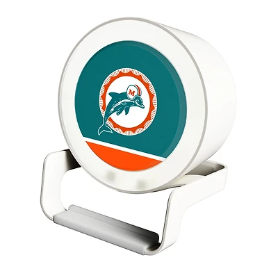 Miami Dolphins Historic Team Logo Night Light Charger with Bluetooth Speaker