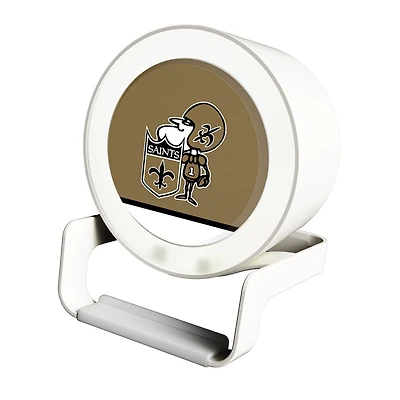 New Orleans Saints Historic Team Logo Night Light Charger with Bluetooth Speaker