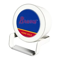 Atlanta Braves Cooperstown Wordmark Night Light Charger with Bluetooth Speaker