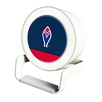 Atlanta Braves Cooperstown Logo Night Light Charger with Bluetooth Speaker