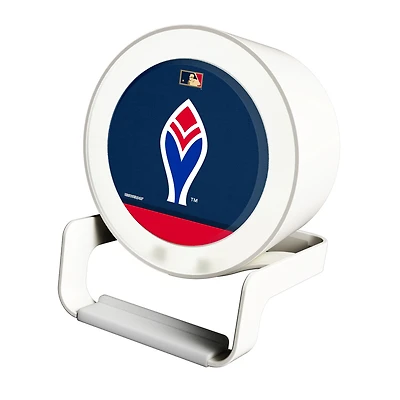 Atlanta Braves Cooperstown Logo Night Light Charger with Bluetooth Speaker