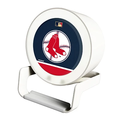 Boston Red Sox Cooperstown Team Logo Night Light Charger with Bluetooth Speaker